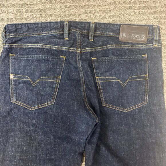 Diesel Jeans Mens 38X34 0807R Waykee Cotton Mid Rise Button Fly Slubby Neppy - Picture 8 of 10